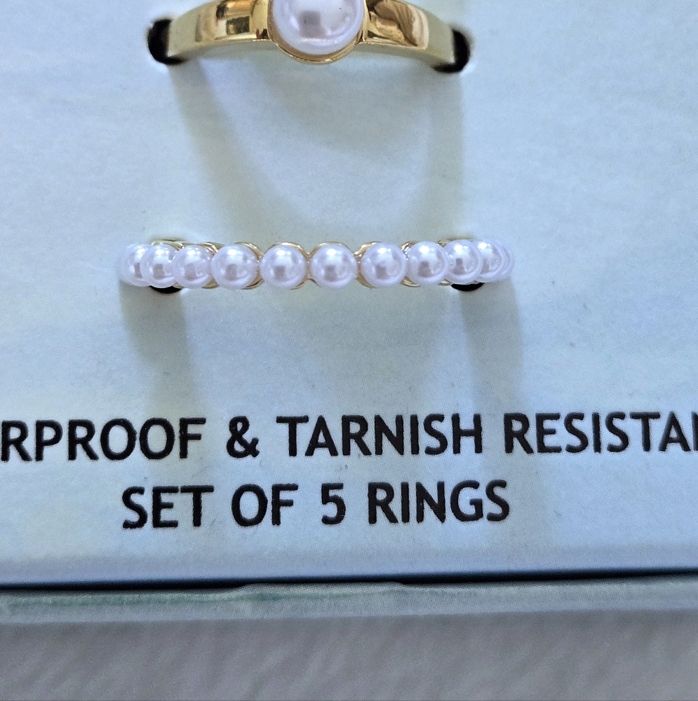 House🏠 of Harlow 1960 Five🖐 Gold💛 Rings💍 - NIB - Picture 10 of 16